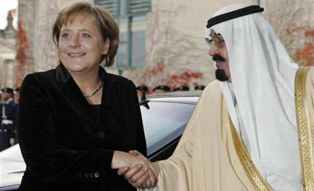 Leichenschänder Abdullah zu Besuch bei Frau Merkel